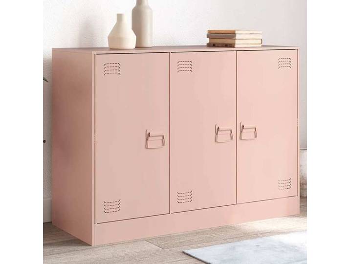 Rose Buffet rose 99x39x73 cm acier - Meuble Rangement LV36417