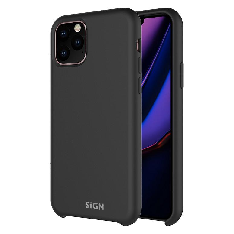SIGN Liquid Silicone Case for iPhone 11 Pro - Black (Apple iPhone 11 Pro) (SN-SILK11PROBLK)
