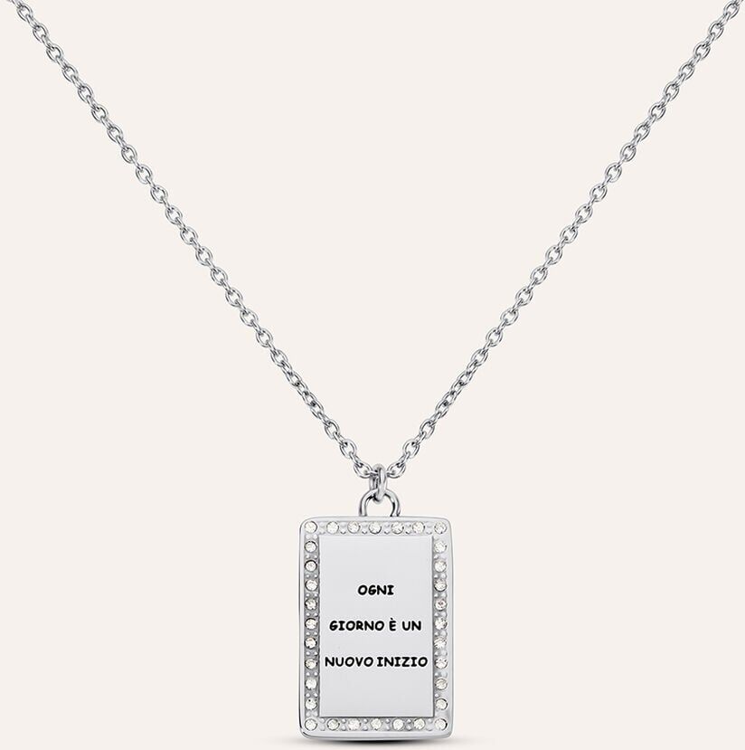 Stroili Collana Sunrise Acciaio Cristallo Collezione: Sunrise Bianco