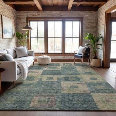 Addison Rugs Premium Washable Super Soft Blocky Contemporary Mayfield Rug