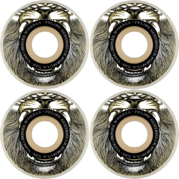Skateboard Rollen Bones Felipe Gustavo 4 Stk. (54mm - Weiß)