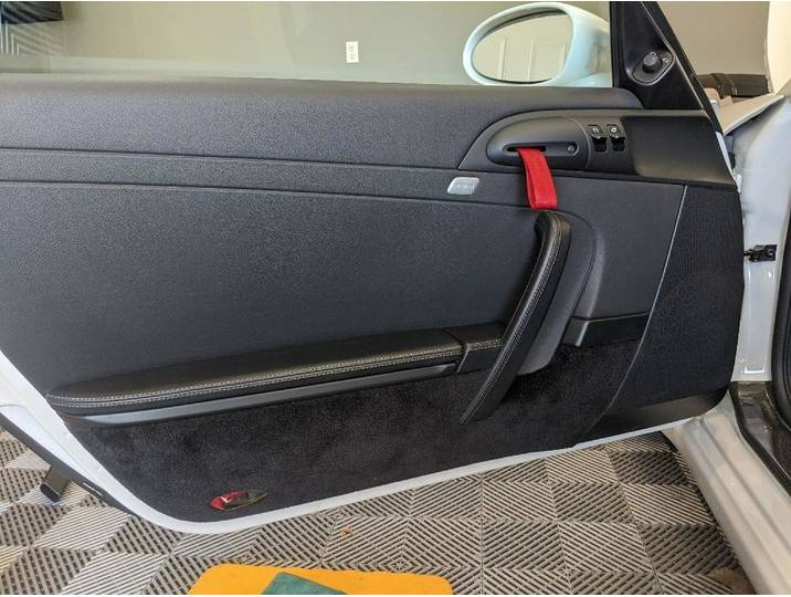 Poignée de porte intérieure de remplacement, motif GT3RS, compatible avec Porsche 997 911 987 Cayman Boxster avec sangles multicolores R/Y/B