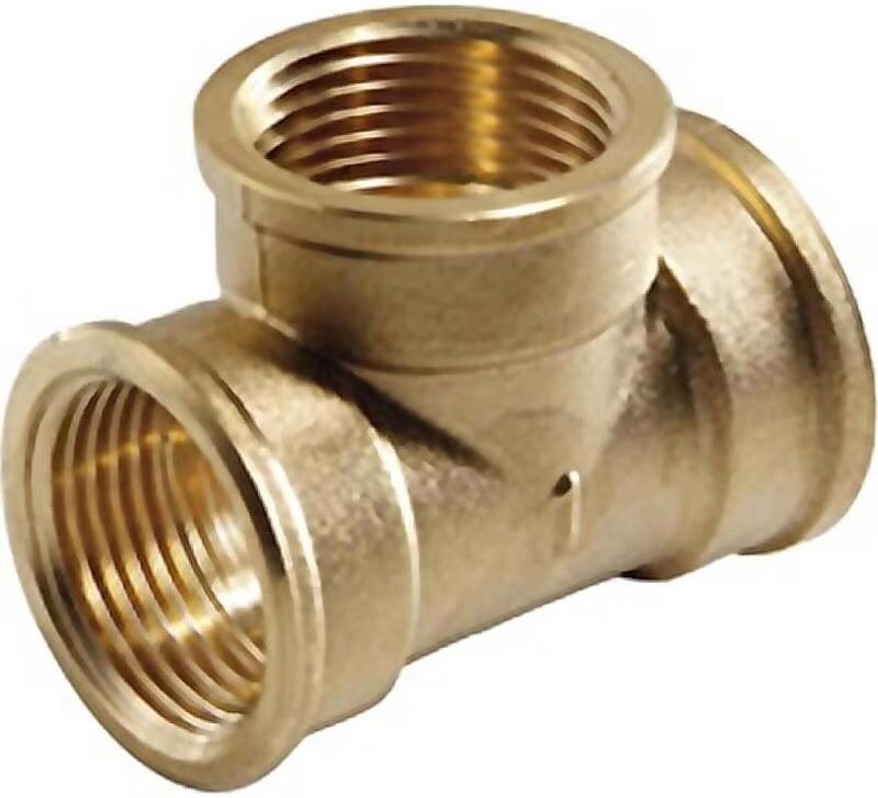Conector En T Para Fontanería Y Gas Mt Latón Talla Única Unisex