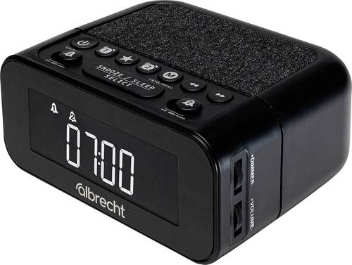 Albrecht DR 451 Radiowecker DAB+, UKW Weckfunktion Schwarz