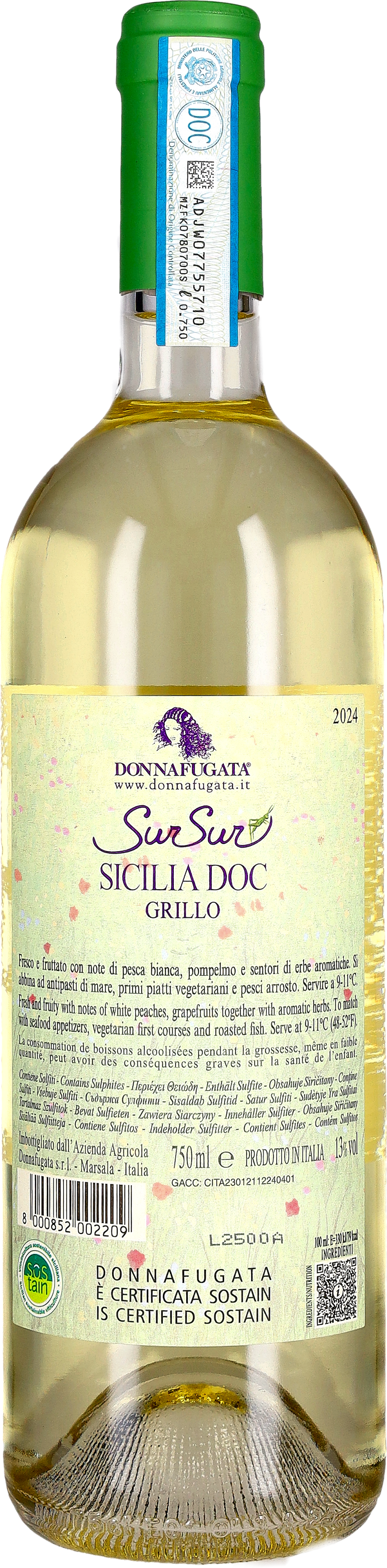 Donnafugata Grillo 'Sursur' 2025