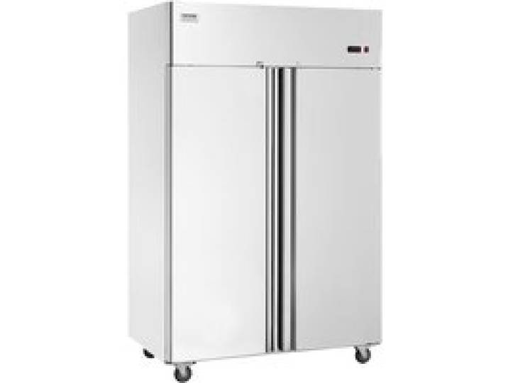 Réfrigérateur Commercial 1100 L-VEVOR-Armoire Réfrigérée Positive à Portée de Main 2 Portes en Inox-Cuisine Restaurant