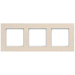 Hager WAD8300X12H Rahmen 3fach waagerecht, A.8, drift wood, Koto-Holz