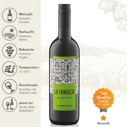 LA FAMIGLIA "Primitivo" - Rotwein