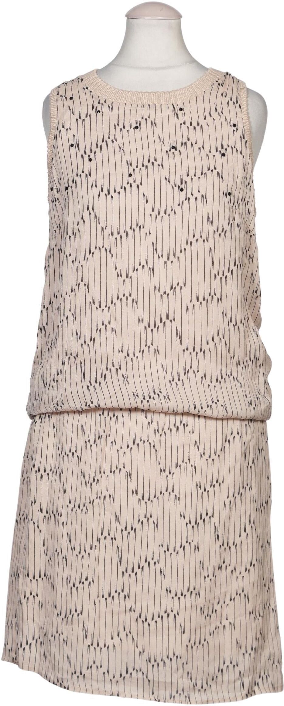 Custommade Damen Kleid, Beige, Gr. EU 36, Seide / Synthetik / Baumwolle - Second Hand