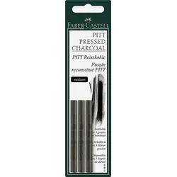 FABER CASTELL Reißkohle Pitt monochrom medium auf Blisterkarte