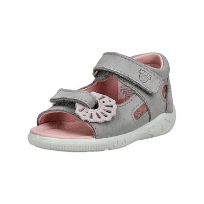 Riemchensandale PEPINO "Pepino Sandalen Leder", Jungen, Gr. 25, rosa (grau, rosa), Leder, Schuhe Riemchensandale