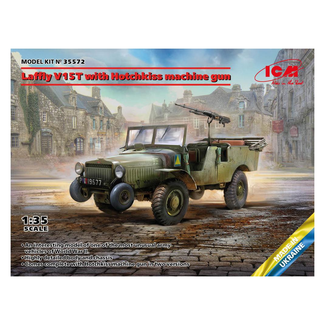 ICM Laffly V15T with Hotchkiss machine gun (35572)