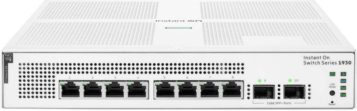 HPE Aruba Instant On 1930 8G Class4 PoE 2SFP 124W Managed Switch - JL681A