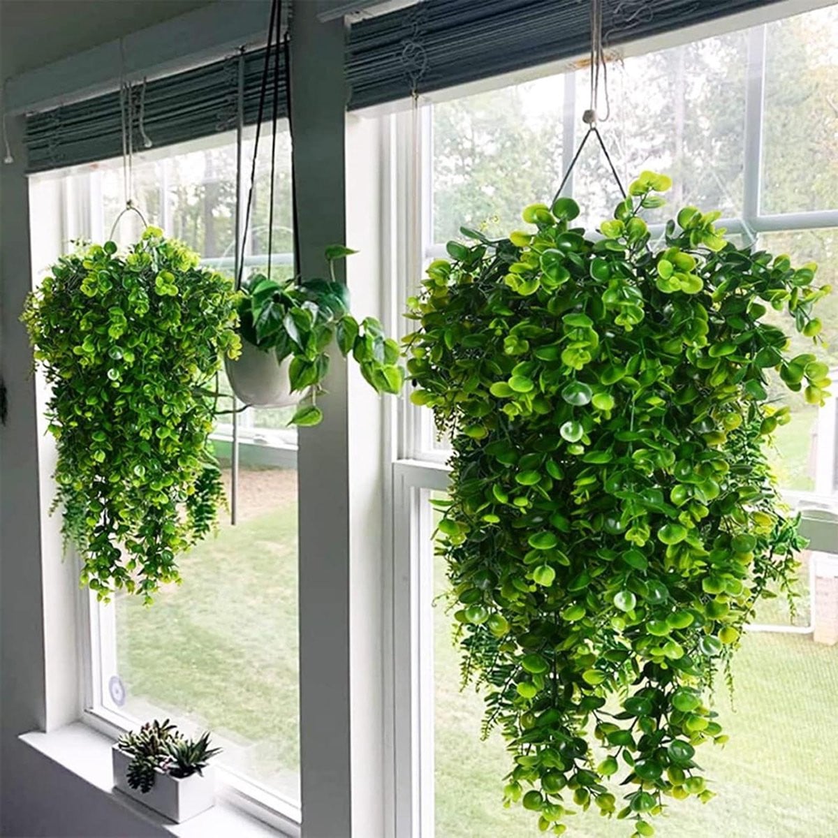 Nep Hangplanten Kunstmatige Klimop Groen - 80 cm