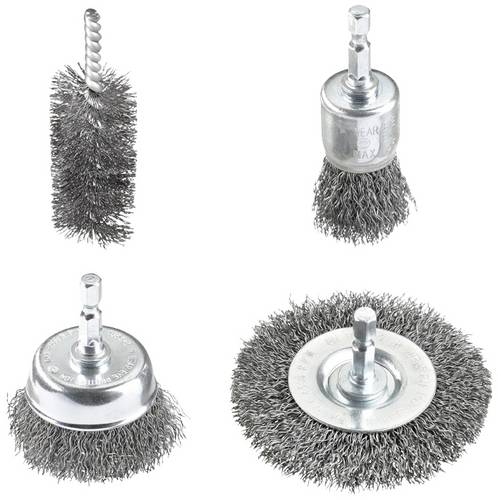 Kwb Drahtbürsten-Set für Bohrmaschinen 597530 4St.