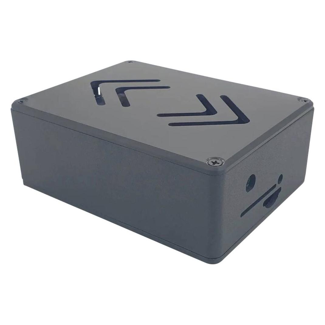 Allnet Rock 4 C+ zbh. Aluminium Gehäuse ecoPI PRO LP, schwarz (Rock4C+EcoPiProLP-bl)