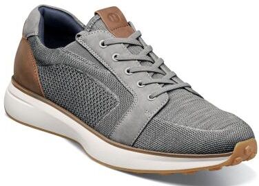 Nunn Bush Kore Swift Knit Moc Toe Sneaker - Mens 7.5 Grey Oxford Medium