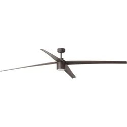 DC Deckenventilator Attos Braun 213 cm mit LED