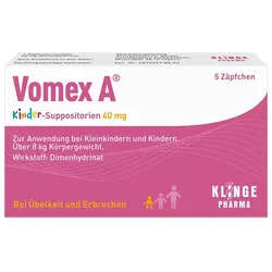 VOMEX A Kinder-Suppositorien 40 mg 5 St