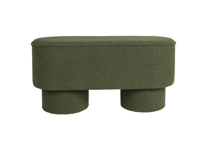 Banc en tissu bouclé Marcos – Boite à design