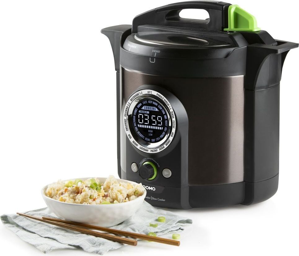 Multifunctionele snelkookpan en slowcooker Domo DO42708PP