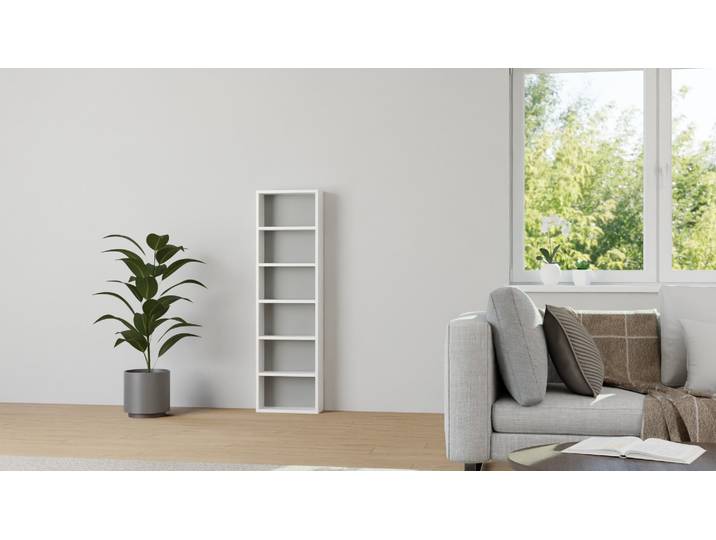 CD-DVD-Regal MDF Beschichtet MDF Weiß matt