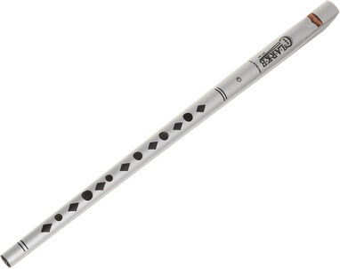 Clarke Tinwhistle Original C Silver Silber mit schwarzen Akzenten