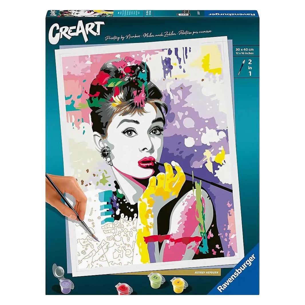 Ravensburger CreArt - Malen nach Zahlen 25526 - ART Collection: Audrey Hepburn - ab 14 Jahren (25526)