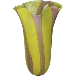 Vase HAYLEY gelb (BHT 21x35x21 cm) - gelb - BHT 21x35x21 cm