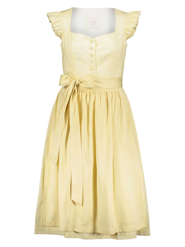 Turi Landhaus Dirndl in Gelb - 38