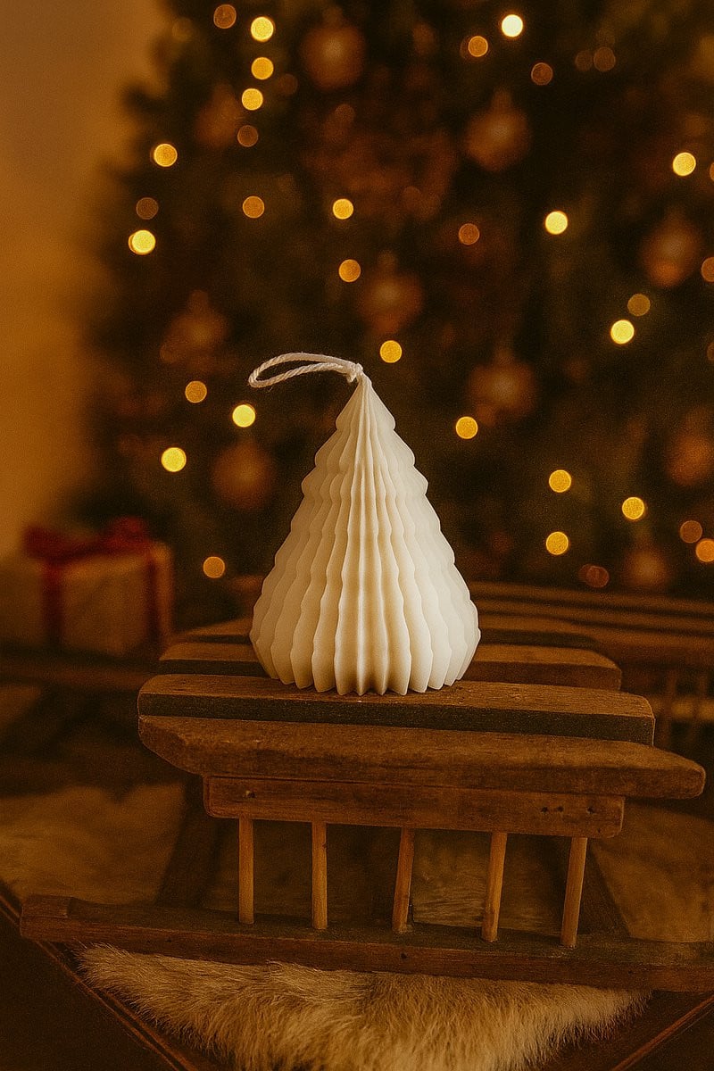 Kerstboom Kaars Ivoorwit voor Sfeervolle Kerstdecoratie
