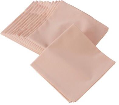 Saro Lifestyle 100% Cotton Square Dinner Napkins In Solid Colors (Set of 12)