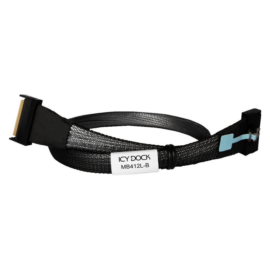 Icydock ICY DOCK Kabel MCIO 8i->MCIO 8i MCIO 8i SFF-TA-1016,schwarz,0,5m (50 cm) (MB412L-B)