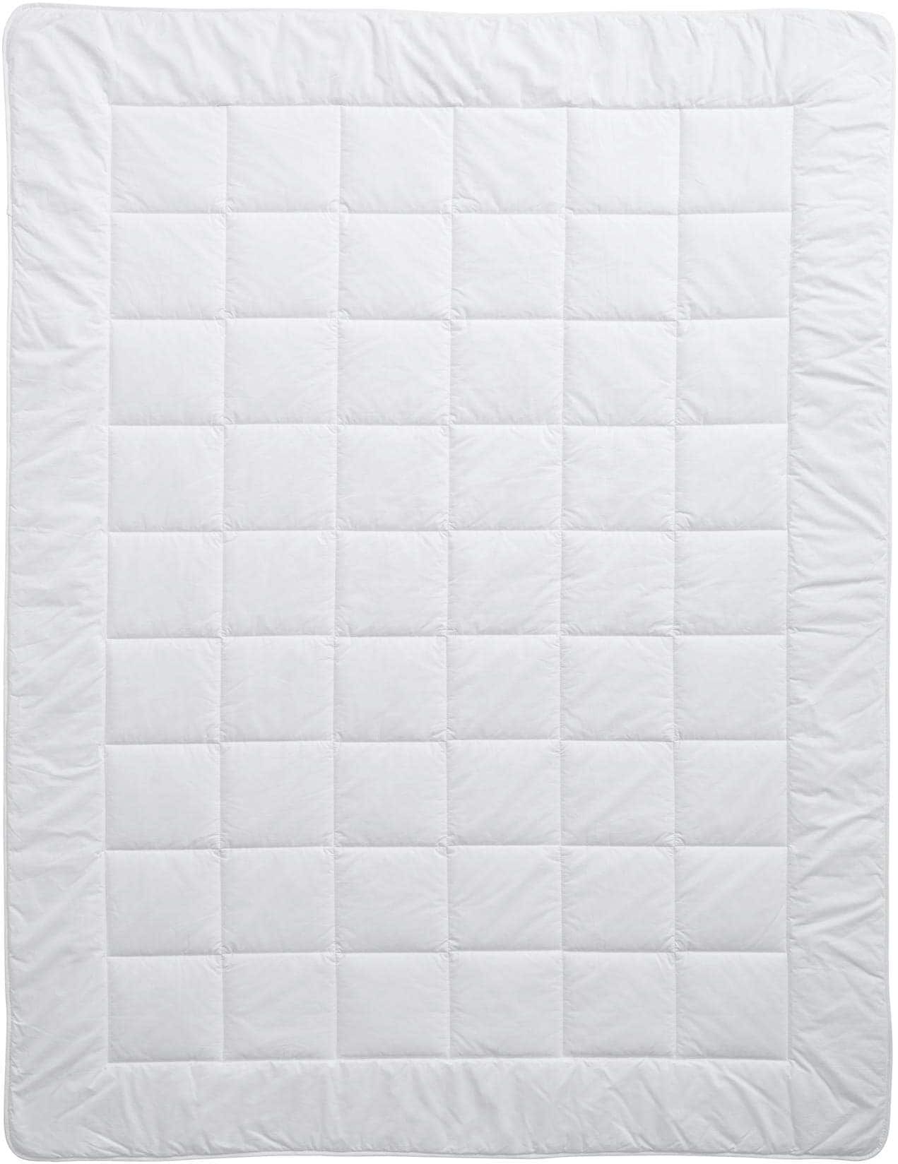 Naturfaserbettdecke BILLERBECK "Bamboo Uno", weiß, B:160cm L:210cm, Bezug: 100% Baumwolle. Füllung: 100% Viskose, Bettdecken, Naturfaserbettdecke, Bambusfaser-Duvet weiß B/L: 160cm x 210cm, Baumwoll Bezug