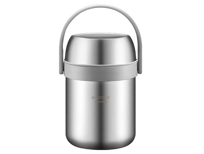 Maxcook MCTG0164 Thermos alimentaire isotherme sous vide 1,5 L Acier inoxydable 304 Grande ouverture