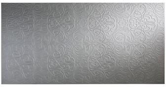 Fasade FASÄDE Damask 4-foot x 8-foot PVC Wall Panel in Argent Silver