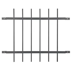Alberts® Fenstergitter Friedberg für Außenwand feuerverzinkt B x H: 940 x 740 mm