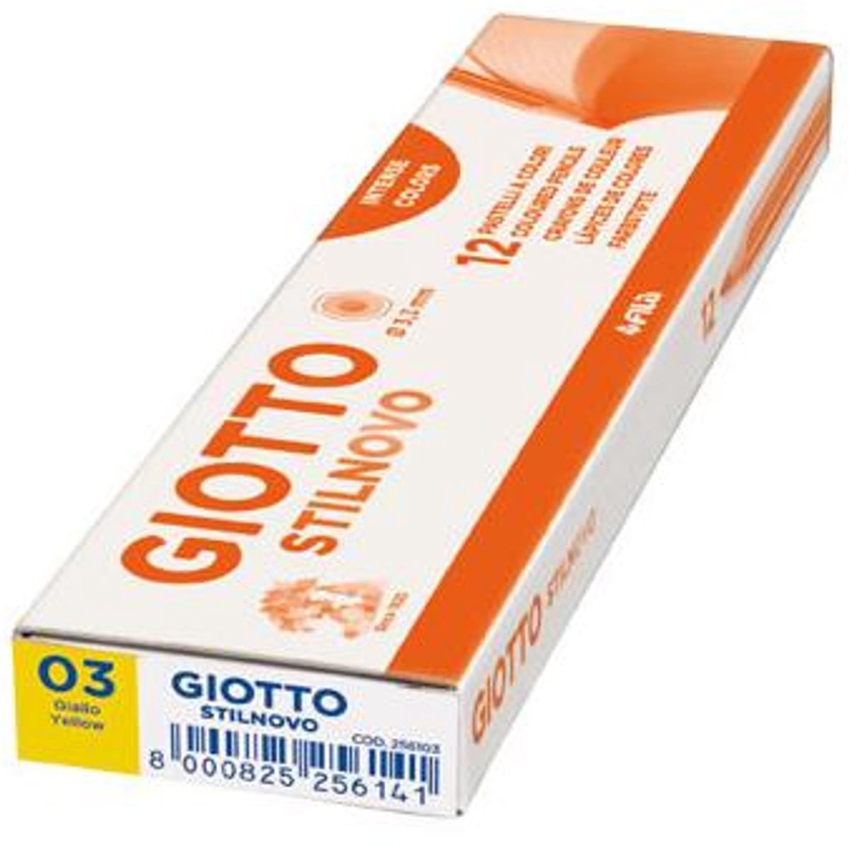 Giotto 256103 kleurpotloden Geel, 12 stuks