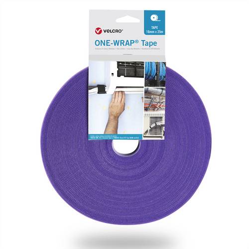 VELCRO One Wrap Band 20mm breit, violett, 25m