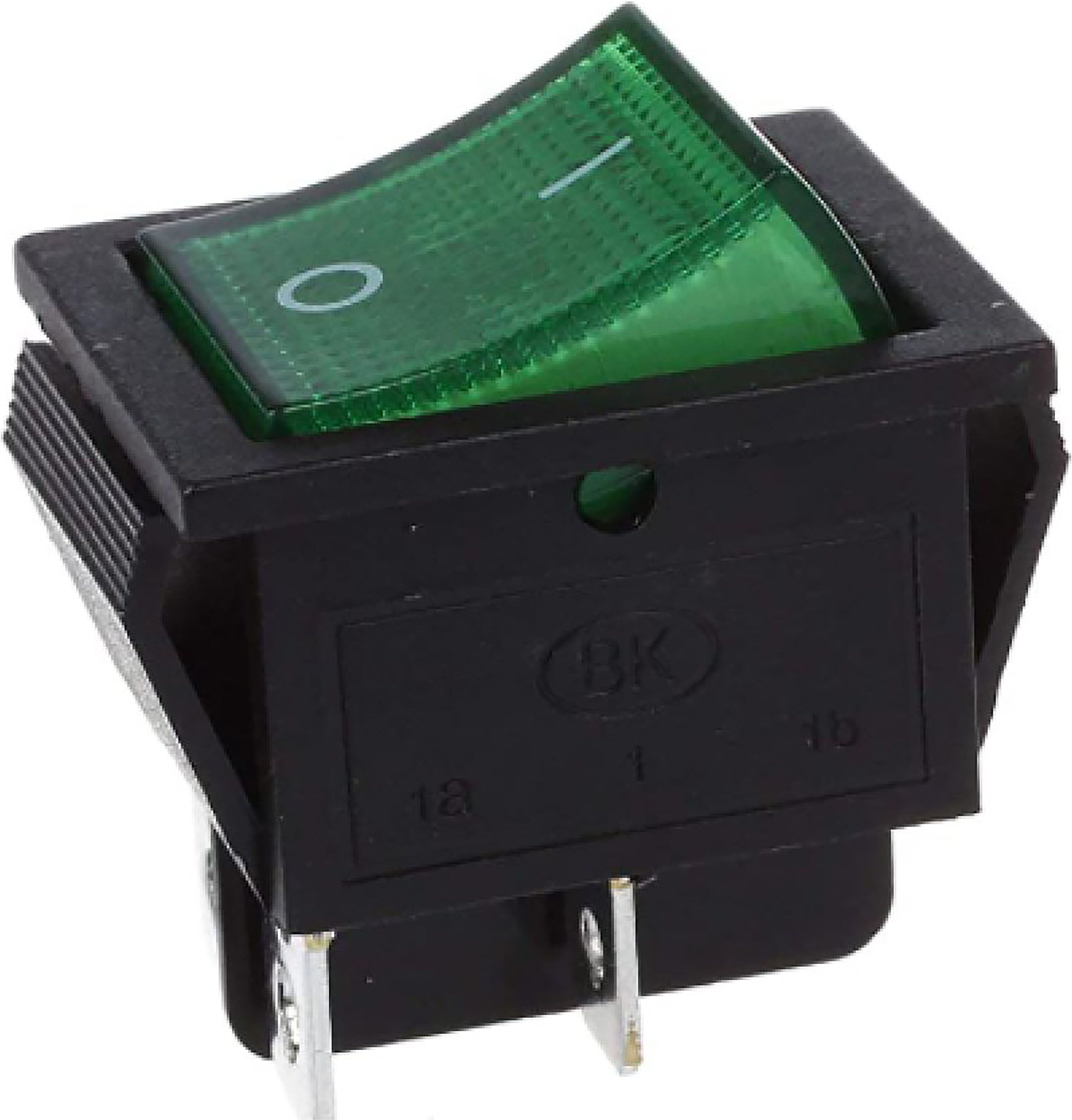 Tecnomat INTERRUTTORE LUMINOSO VERDE 250V 6A DA PANNELLO 13x19 mm