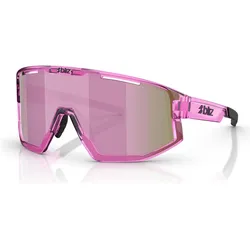 Bliz, Unisex, Sportbrille, Fusion Small (Pink Transparent, Brown/Rose Multicolor), Braun, Rosa