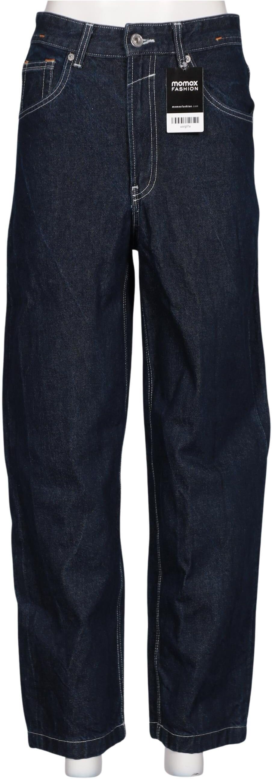bershka Damen Jeans, Marineblau, Gr. W29, Baumwolle - Second Hand