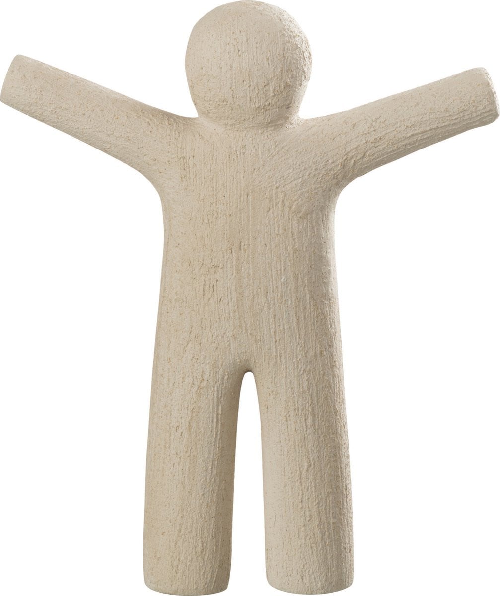 J-Line P'tit Maurice decoratief figuur - beige - polyresin - klein