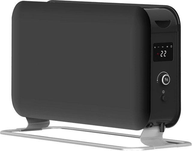 Mill CO2200LEDMAX Black design convectorkachel - 2200W - tot 30m2 - timer - LED display - Zwart