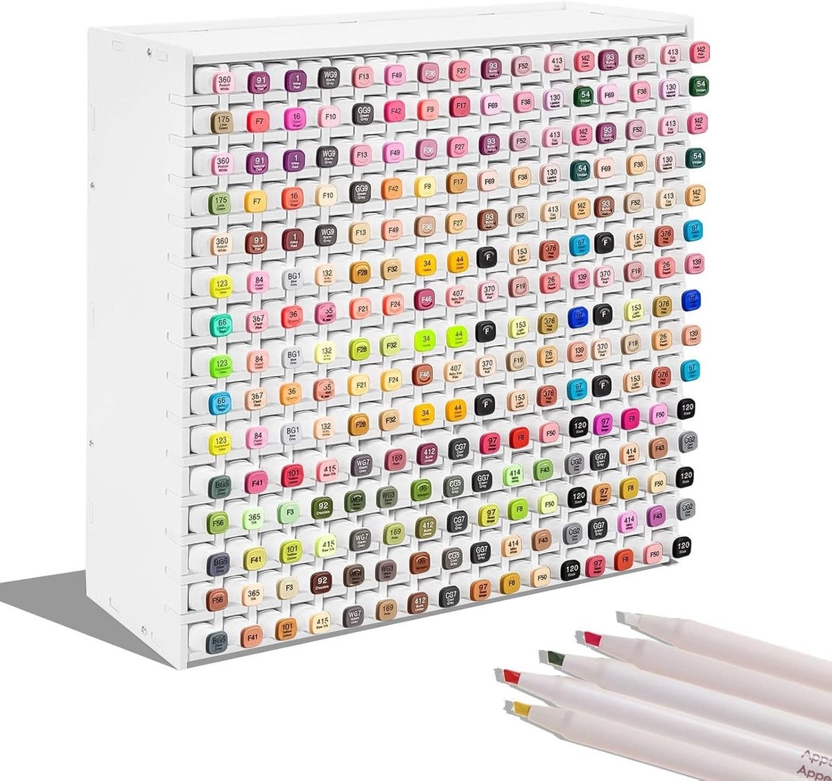Organizer voor Bureau met Verwijderbare Divider, Wit