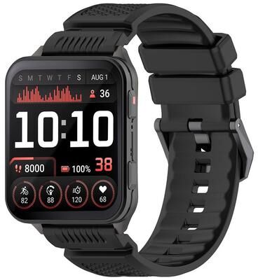 Everyday Crate Garmin Venu X1 Band Soft Silicone Watch Band Adjustable Replacement Watch Strap black