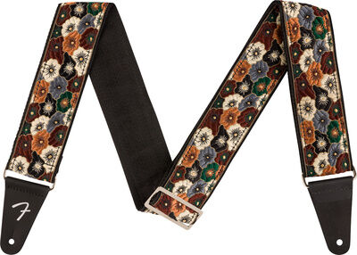 "Fender Wild Bloom Strap 2"" Brown marron"
