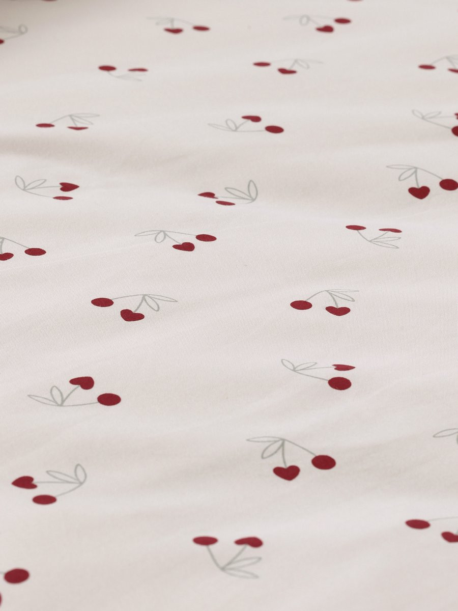 Vertbaudet Set dekbedovertrek en kussensloop voor baby's CHERRY, 40x60 cm