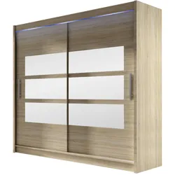 KLEIDERSCHRANK London III 180, mit RGB LED Beleuchtung