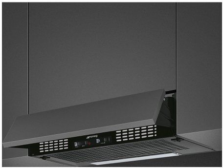 Cappa incasso Smeg KSEIR62NE2 UNIVERSALE semi integrata estraibile Ner
